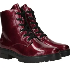 Rieker Veterboots Rood Dames