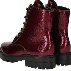 Rieker Veterboots Rood Dames