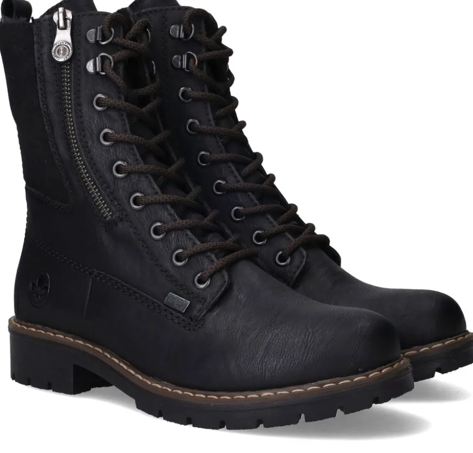 Rieker Veterboots Zwart Dames