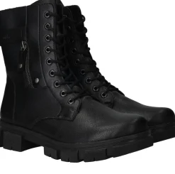 Rieker Veterboots Zwart Dames