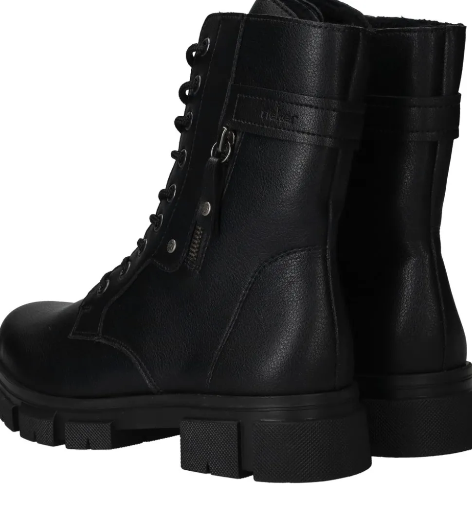 Rieker Veterboots Zwart Dames