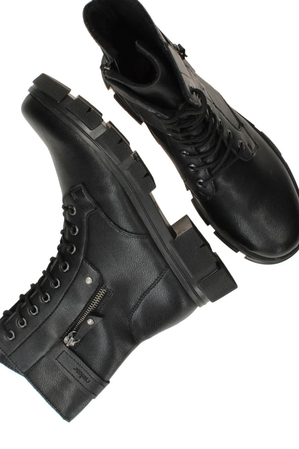 Rieker Veterboots Zwart Dames