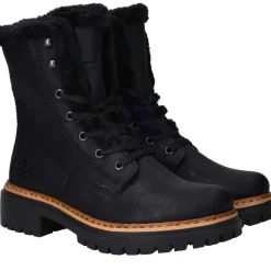 Rieker Veterboots Zwart Dames
