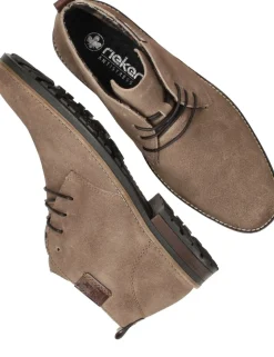 Rieker Veterschoenen Taupe Heren