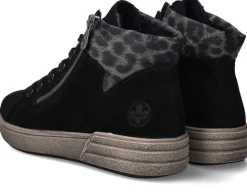Rieker Veterschoenen Zwart Dames