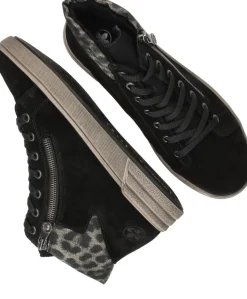 Rieker Veterschoenen Zwart Dames