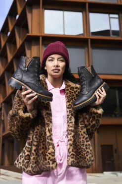 Rieker Veterschoenen Zwart Dames