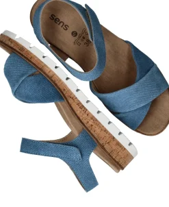 Sens Sandalen Blauw Dames