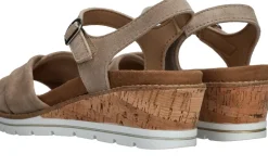 Sens Sandalen Taupe Dames