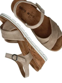 Sens Sandalen Taupe Dames