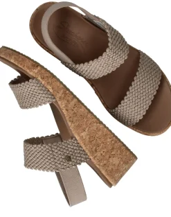Skechers Arch Fit Beverlee Springy Feels Sandalen Taupe Dames