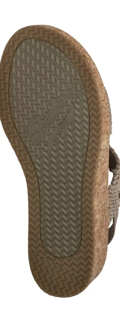 Skechers Arch Fit Beverlee Springy Feels Sandalen Taupe Dames