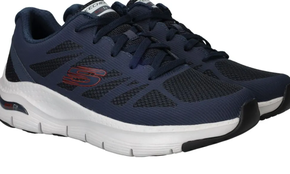 Skechers Arch Fit Charge Back Sneakers Blauw Heren