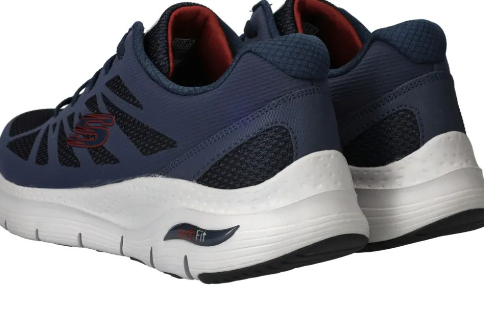 Skechers Arch Fit Charge Back Sneakers Blauw Heren