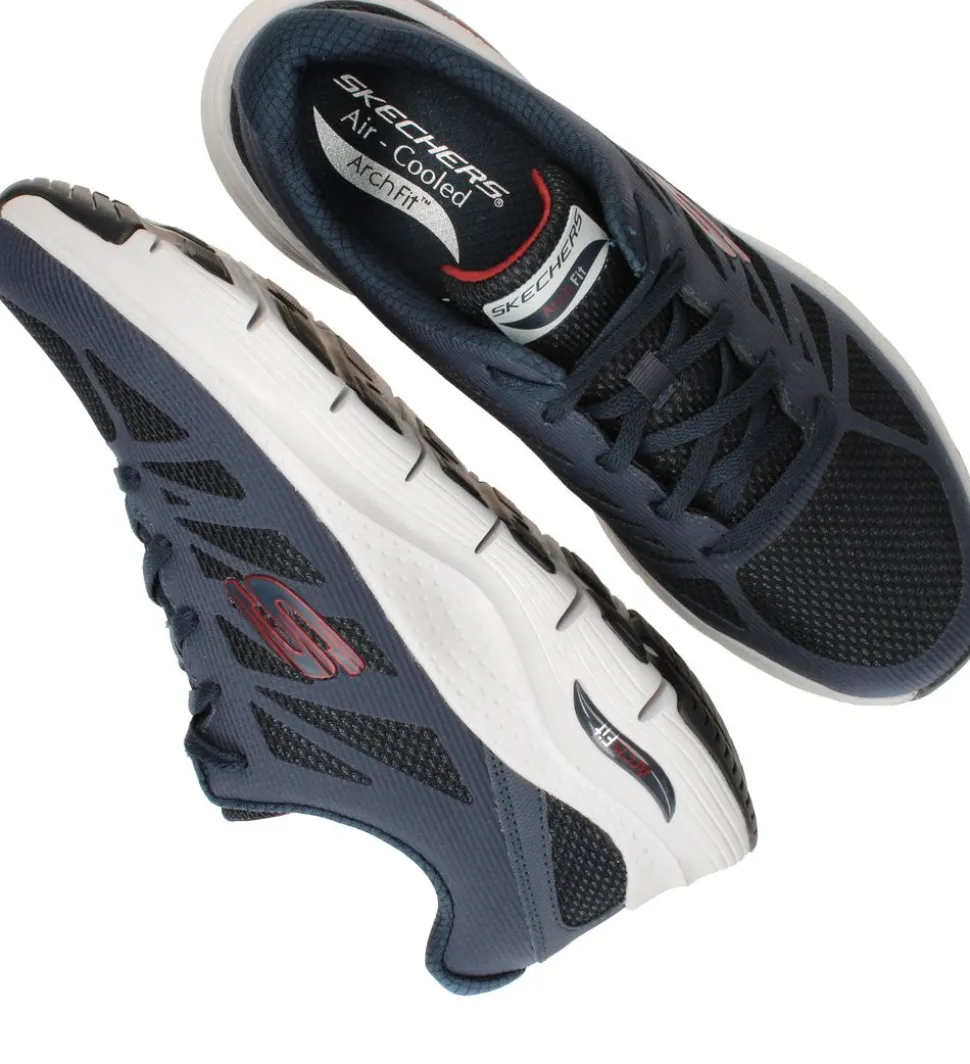 Skechers Arch Fit Charge Back Sneakers Blauw Heren