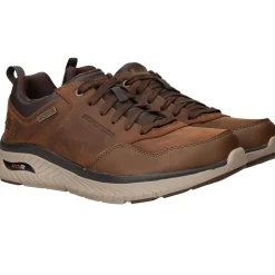 Skechers Arch Fit Crosser Waterproof Sneakers Bruin Heren