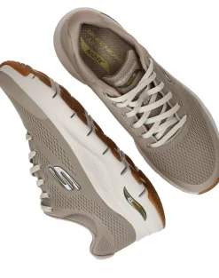 Skechers Arch Fit Sneakers Taupe Heren