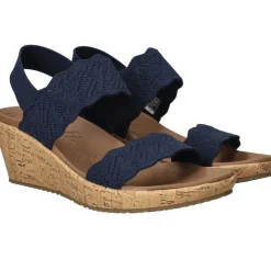 Skechers Beverlee Timeless Touch Sandalen Blauw Dames