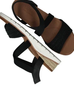 Skechers Bobs Arch Fit Beach Kiss Sandalen Zwart Dames