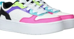Skechers Court High Color Crush Sneakers Wit Meisjes