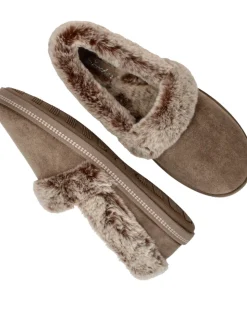 Skechers Cozy Campfire Team Toasty Pantoffels Beige Dames
