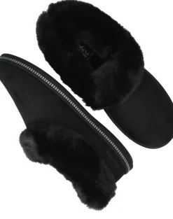 Skechers Cozy Campfire Winter Nights Pantoffels Zwart Dames