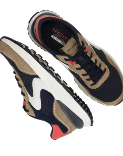 Skechers Fury Dury Lace Low Sneakers Bruin Heren