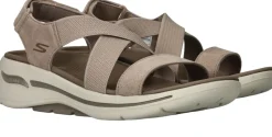 Skechers Go Walk Arch Fit Sandalen Taupe Dames
