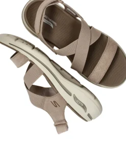 Skechers Go Walk Arch Fit Sandalen Taupe Dames