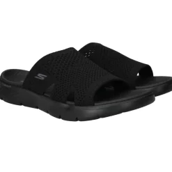 Skechers Go Walk Flex Slippers Zwart Dames