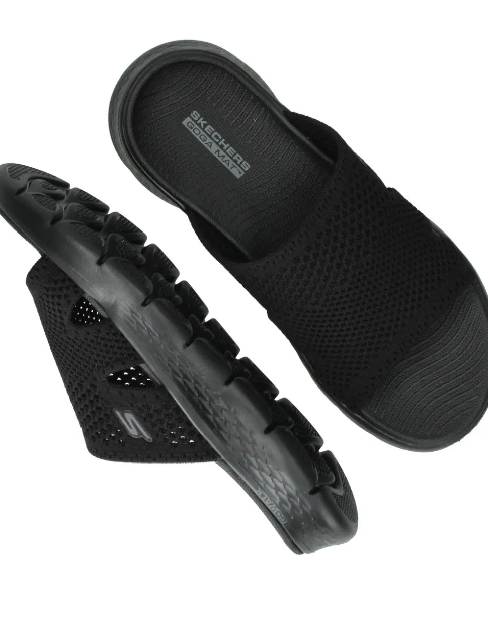 Skechers Go Walk Flex Slippers Zwart Dames