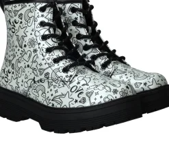 Skechers Gravlen Hi Boots Zilver Meisjes
