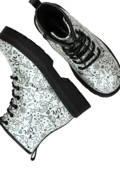 Skechers Gravlen Hi Boots Zilver Meisjes