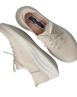 Skechers Hands Free Slip-Ins Ultra Flex 3.0 Brilliant Path Instappers Beige Dames