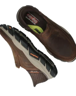 Skechers Hands Free Slip-ins RF Respected Instappers Bruin Heren