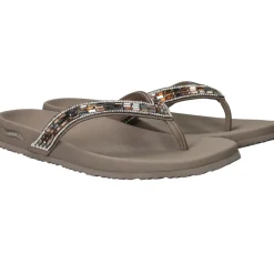Skechers Meditation Glam Gal Slippers Taupe Dames