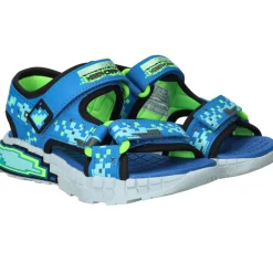 Skechers Mega Splash 4K Sandalen Blauw Jongens
