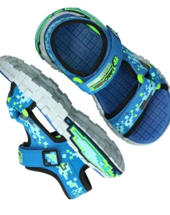 Skechers Mega Splash 4K Sandalen Blauw Jongens