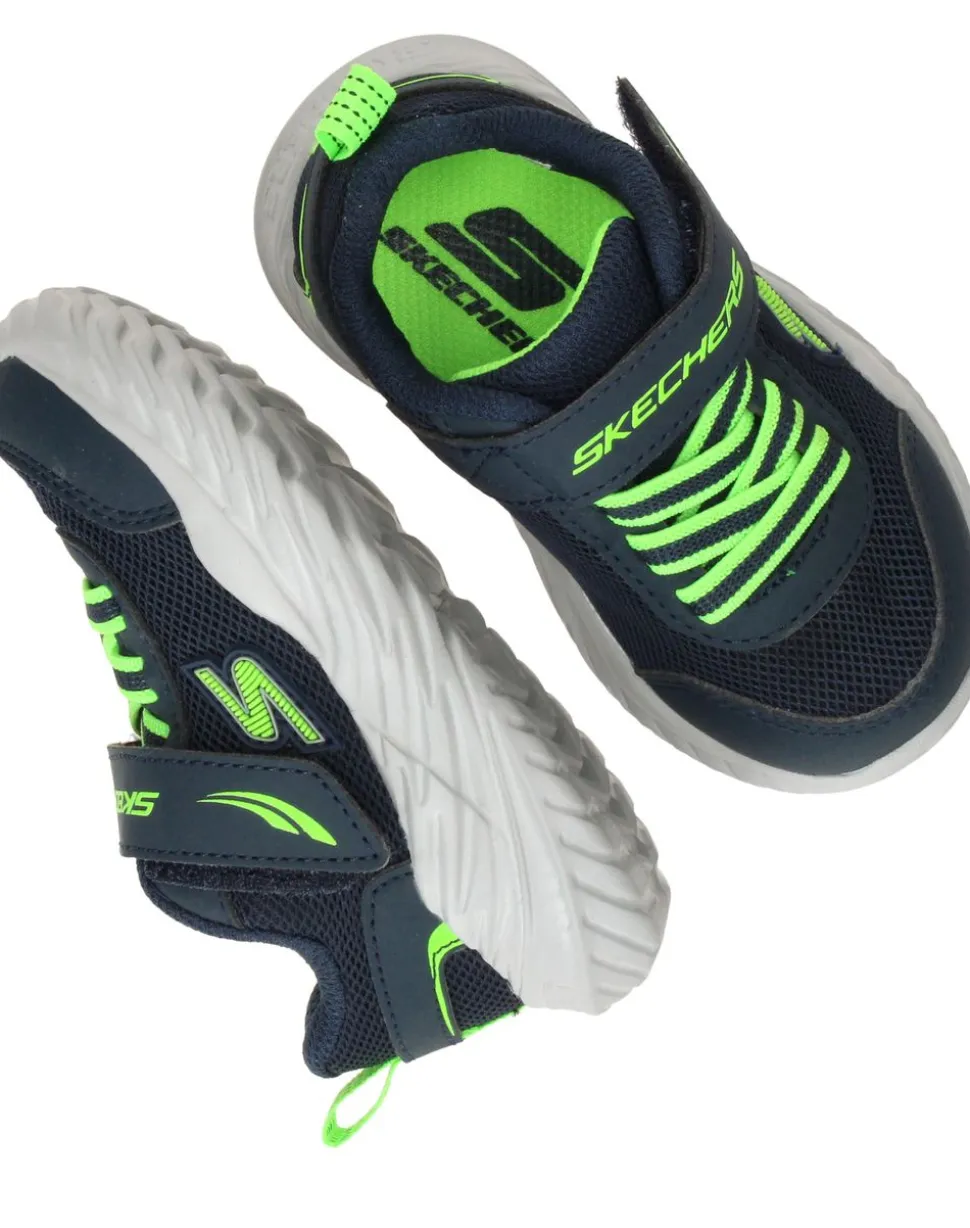 Skechers Nitro Sprint Sneakers Blauw Jongens