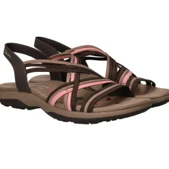 Skechers Reggae Slim Simply Stretch Sandalen Bruin Dames