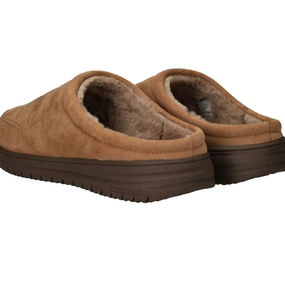 Skechers Relaxed Fit Murette Garvanza Pantoffels Bruin Heren