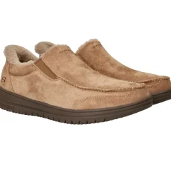 Skechers Relaxed Fit Slip-Ins Murette Scofield Pantoffels Cognac Heren
