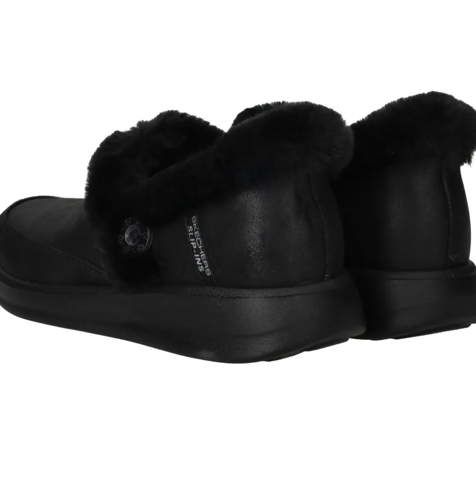 Skechers Slip-Ins Cozy Escape Pantoffels Zwart Dames