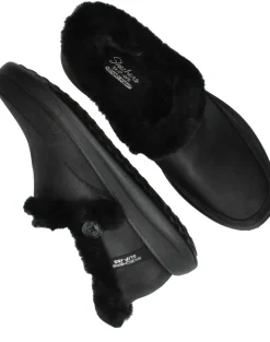 Skechers Slip-Ins Cozy Escape Pantoffels Zwart Dames