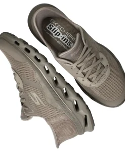 Skechers Slip-Ins Go Walk Glide-Step Sneakers Taupe Dames