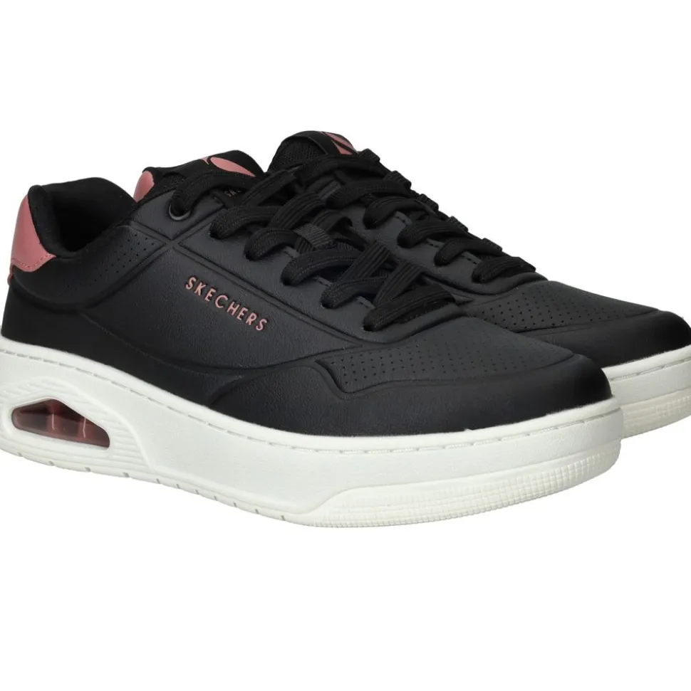 Skechers Uno Court Fast Break Sneakers Zwart Dames