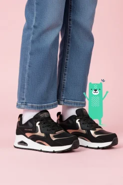 Skechers Uno Gen1 Color Surge Sneakers Zwart Meisjes