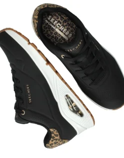 Skechers Uno Jungle Nite Sneakers Zwart Dames