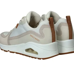 Skechers Uno Layover Sneakers Beige Dames