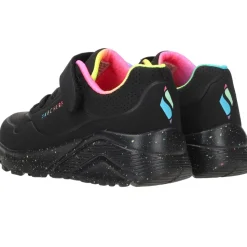 Skechers Uno Lite Rainbow Specks Sneakers Zwart Meisjes